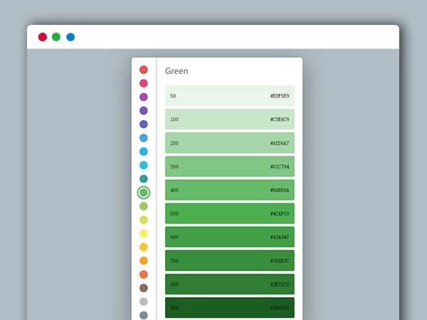 HTML5颜色代码选取器 前端设计实用 HTML源码