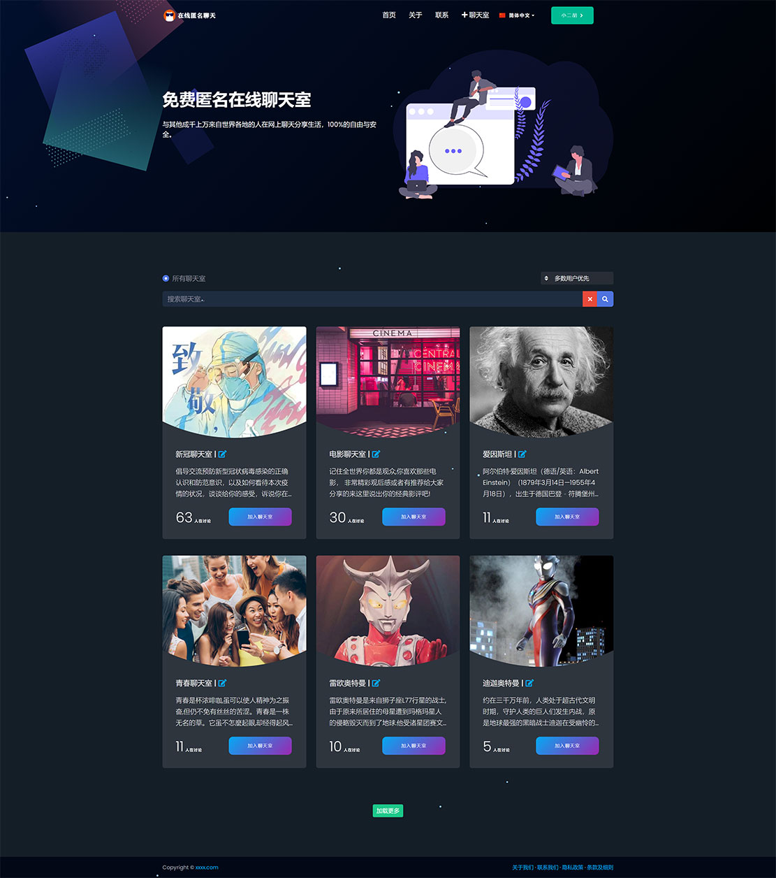 在线匿名聊天源码-码农网测试分享 -.jpg